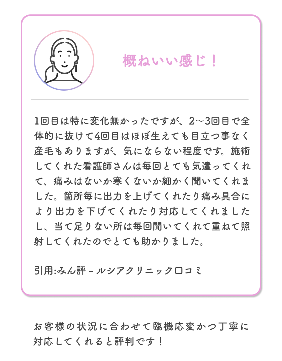 痛くないし効果あり!